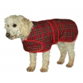 Cosipet 16" Red Tartan Dog Coat